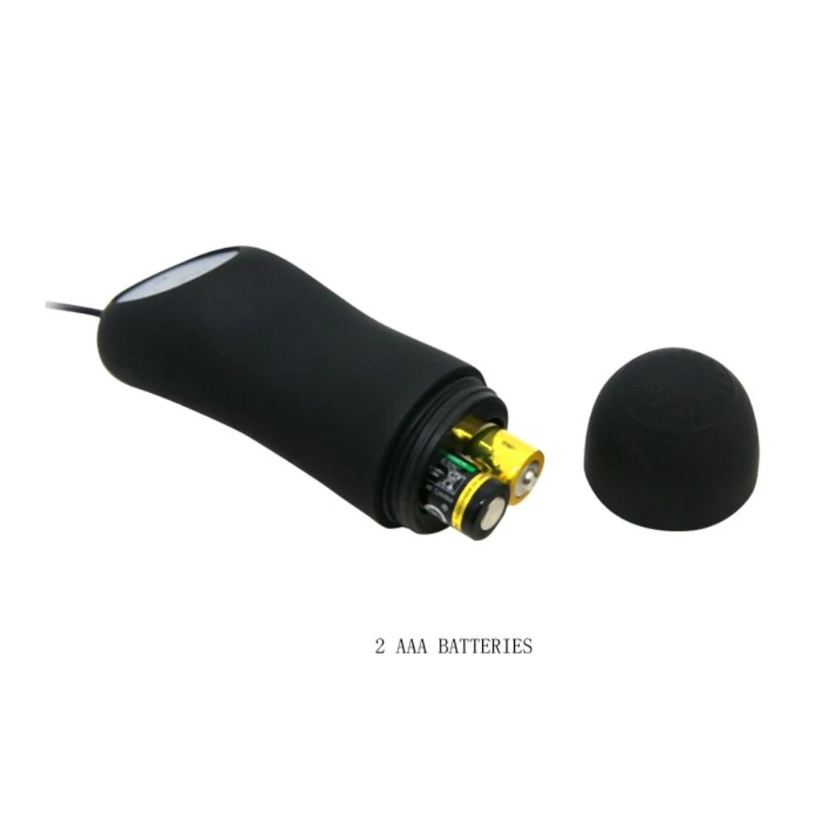 PRETTY LOVE - PLUG ANALE IN SILICONE 12 MODALIT DI VIBRAZIONE NERO